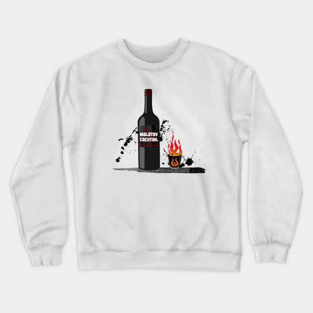 Molotov cocktail Crewneck Sweatshirt by gabitolgyesi